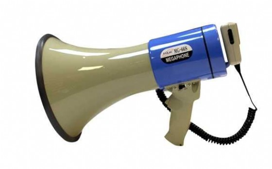 מגאפון רב עוצמה 25W כולל פומית